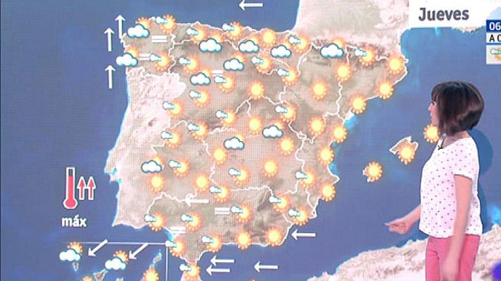 El tiempo - Este jueves habrá precipitaciones en el oeste peninsular y más dispersas en Galicia y norte