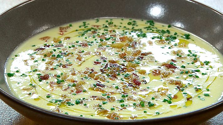RTVE Cocina - Vichyssoise de almendras