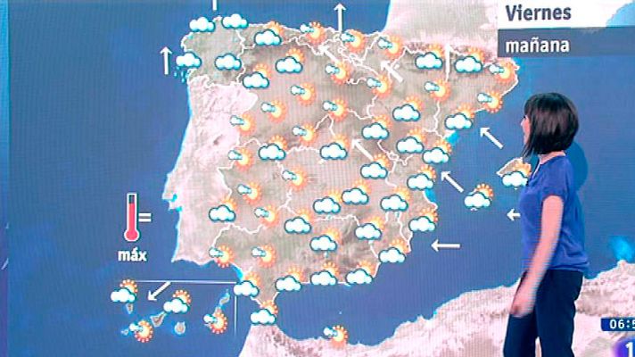 El tiempo - Este viernes llegará un nuevo frente atlántico que dejará lluvias fuertes en el oeste de Galicia