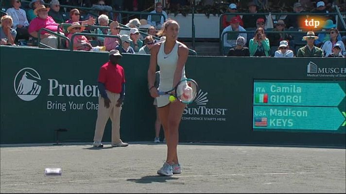 Tenis - WTA Torneo Charleston (EEUU): C. Giorgi - M. Keys
