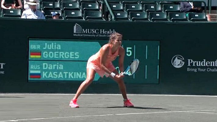 Tenis - WTA Torneo Charleston (EEUU) 1/4: J. Goerges - D. Kasatkina