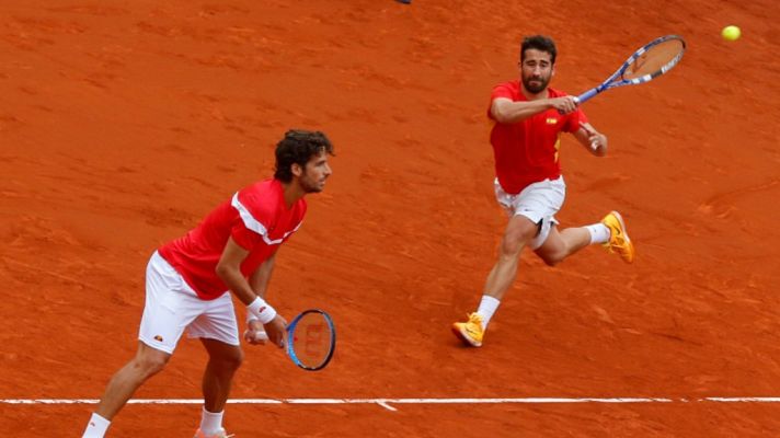 Tenis - Copa Davis 2ª Ronda: España - Alemania (3er. partido dobles)
