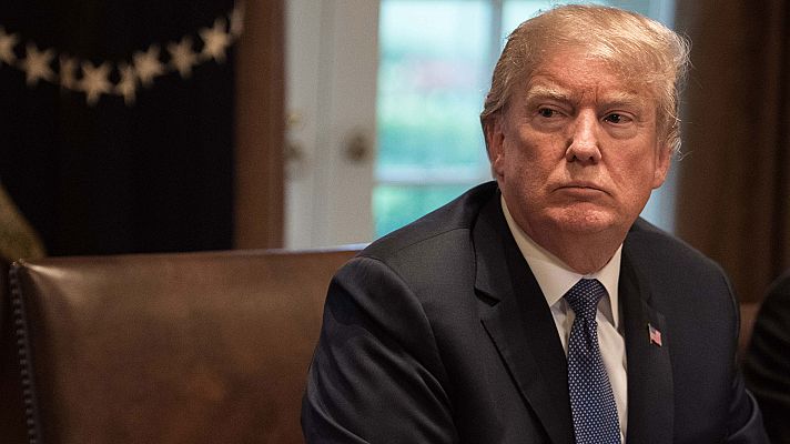 Telediario 1 - Trump promete una respuesta inmediata contra Siria y acusa a Moscú de ser su cómplice en un supuesto ataque químico