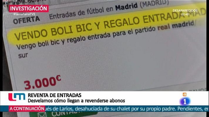 La mañana - Reventa de entradas