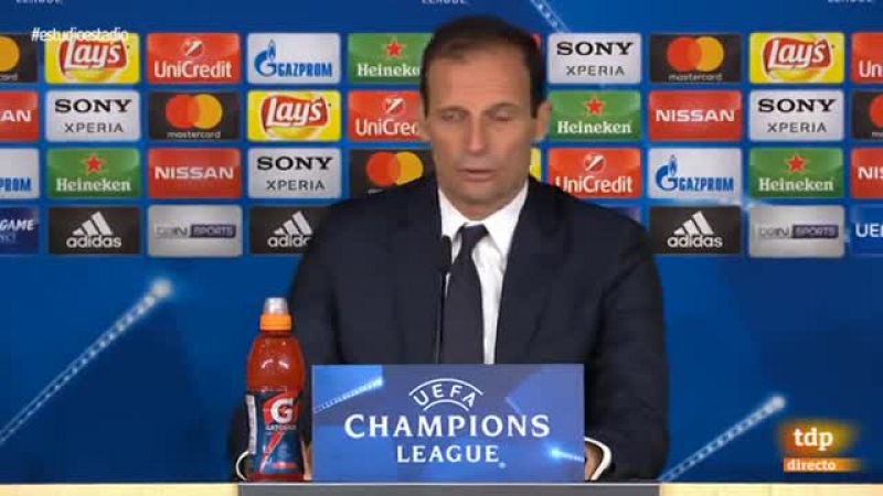 Allegri: "Ha sido un penalti gris"