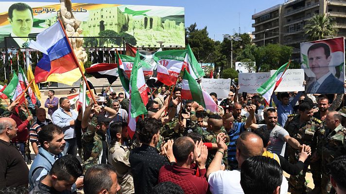 Telediario 1 - Siria ha condenado la "agresión ilegal e intolerable" de EE.UU., Francia y Reino Unido