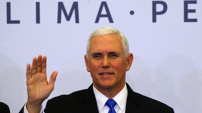 Pence diciendo que el ataque también sirvió para enviar un mensaje a Siria y a sus aliados, Rusia e Irán.