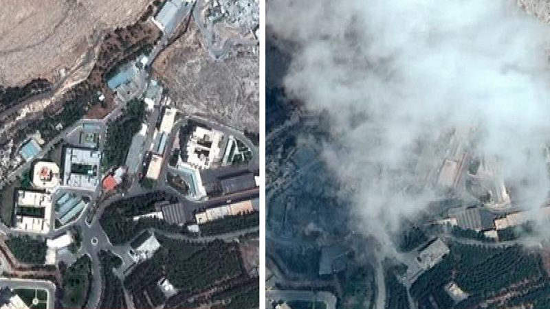 Últimas imágenes del antes y el después del bombardeo de EE.UU. sobre Siria
