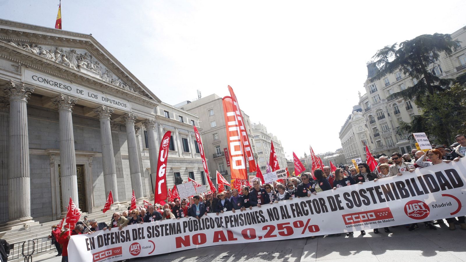 CCOO y UGT vuelven a salir a la calle para pedir que las pensiones se actualicen con el IPC