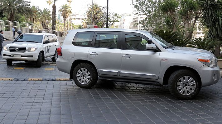 Telediario 1 - Los inspectores de la OPAQ han llegado a Duma, según Siria