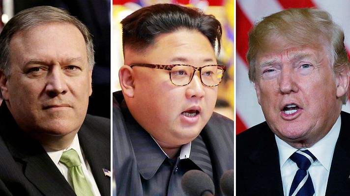 Telediario 1 - El director de la CIA se entrevistó con Kim Jong un en Corea del Norte