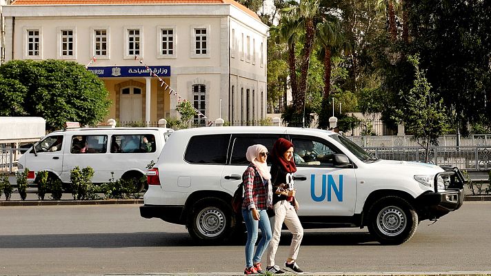 Telediario 1 - La misión de la OPAQ entra en Duma y podría investigar hoy el supuesto ataque químico