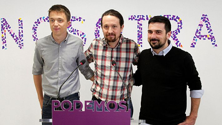 Telediario 1 - Iglesias respalda a Errejón tras la crisis por el documento de Bescansa y presenta una lista de unidad para Madrid