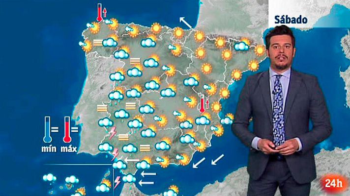 El tiempo - Chubascos en el suroeste peninsular y Canarias