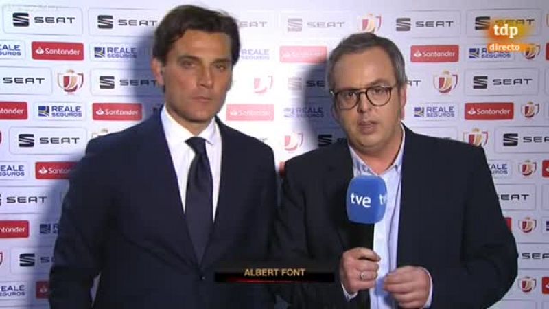 Copa 2018 | Montella: "El Barça ha hecho un partido formidable"