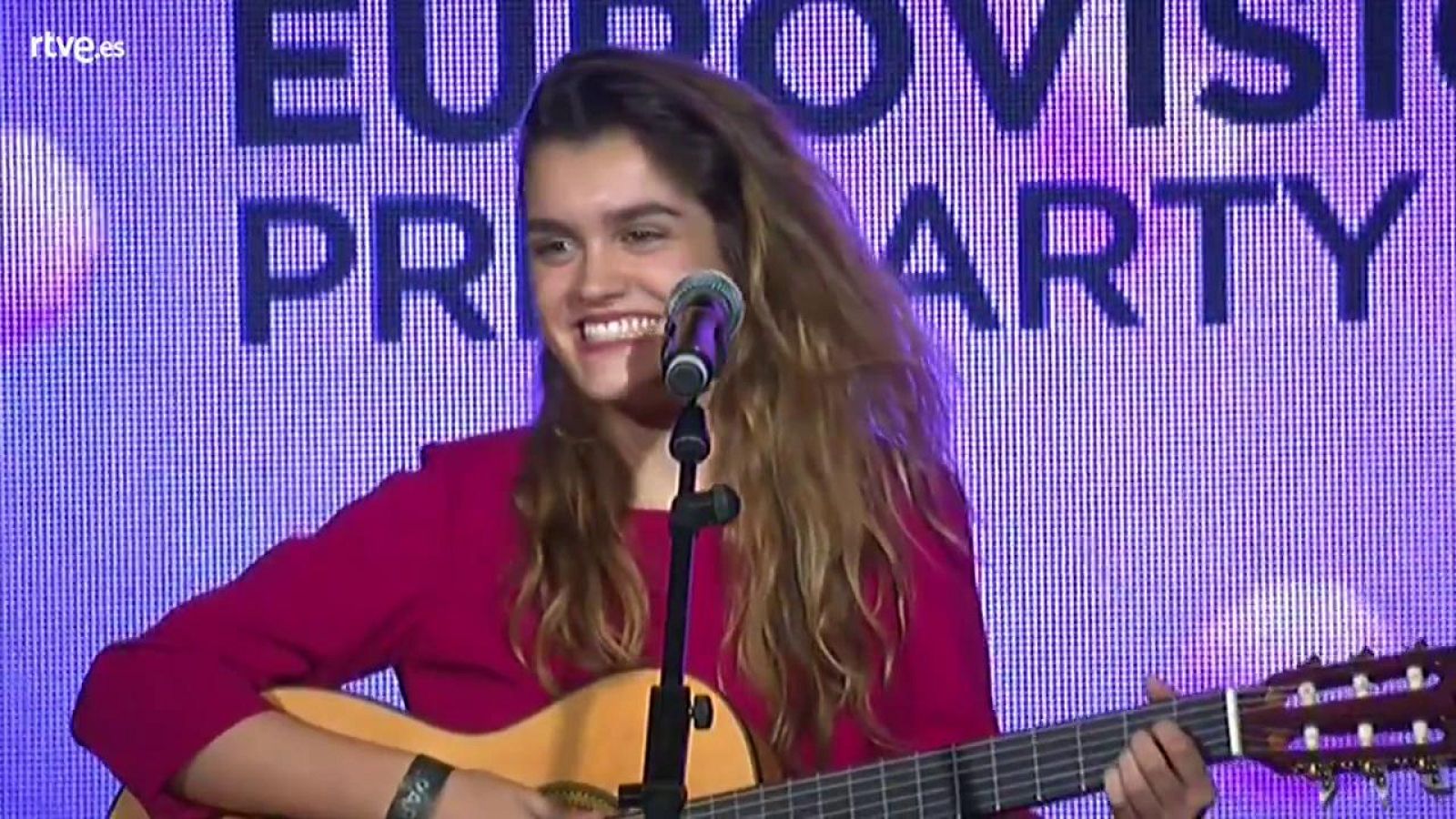 Eurovisión 2018 - Amaia canta 'Al cantar' en la EsPreParty