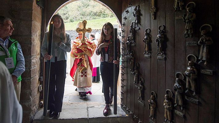 Telediario 1 - Concluye el Año Santo Lebaniego con una afluencia superior al millón de peregrinos