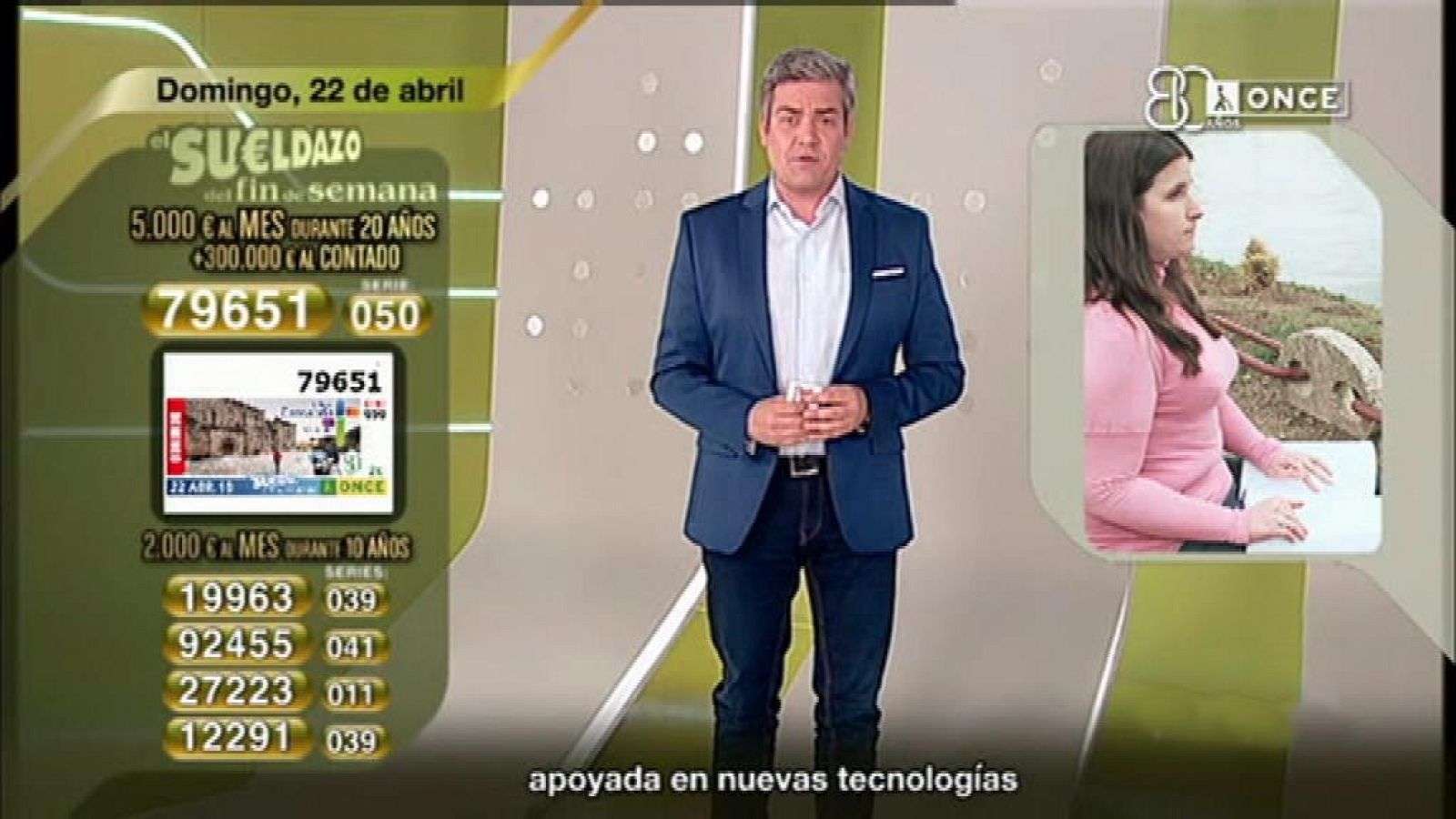 Sorteo ONCE - 22/04/18 - ver ahora