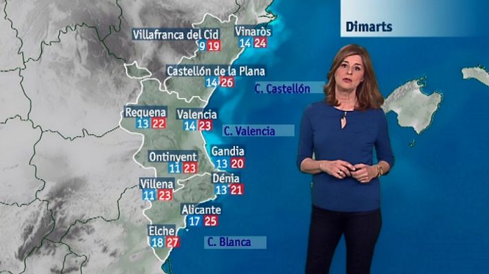 L'informatiu - Comunitat Valenciana - El tiempo en la Comunidad Valenciana - 23/04/18