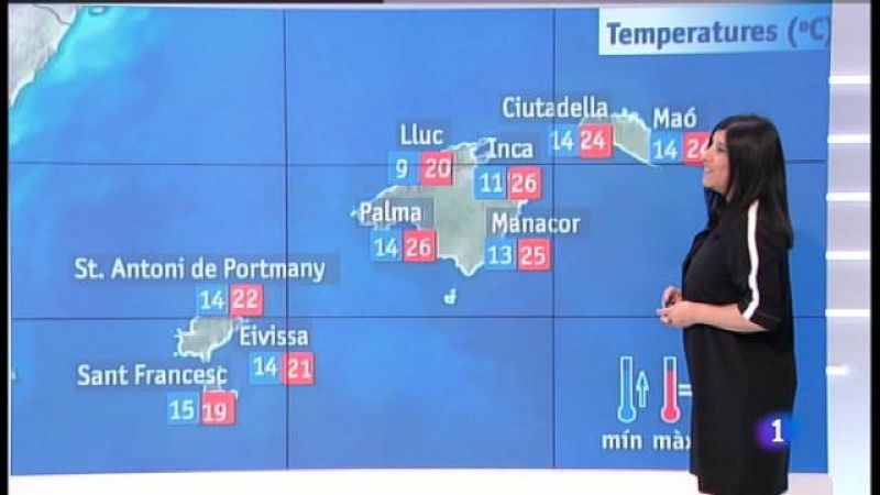 El temps a les Illes Balears - 23/04/18