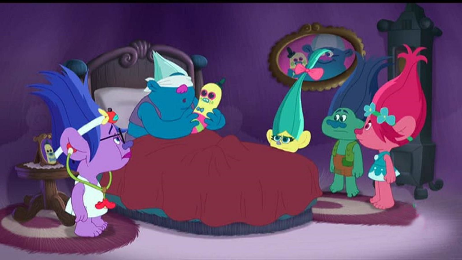 Cuidando al Sr. Dinkles - Trolls | Ver