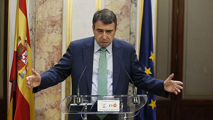 Telediario 1 - Acuerdo entre PNV y Gobierno para subir las pensiones el 1,6% este año y el que viene según el IPC