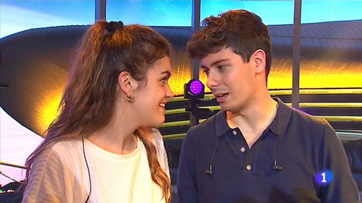 Telediario 1 - Amaia y Alfred, anfitriones de un concierto entre amigos