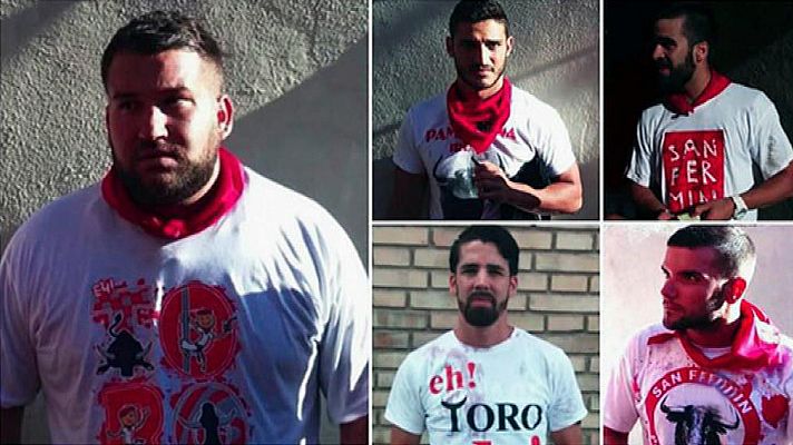 Telediario 1 - Quiénes son los miembros de 'La Manada' condenados por abuso sexual