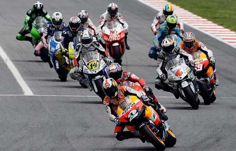 Promoción de TVE del campeonato del mundo de MotoGP que comienza este domingo.