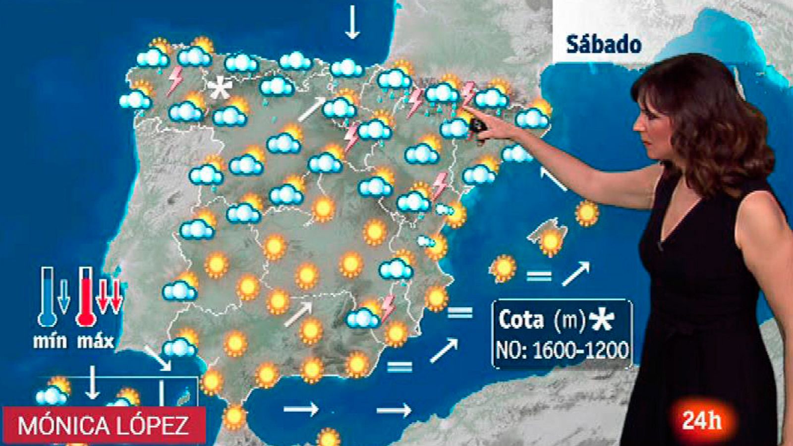 Bajada de temperaturas y chubascos, que pueden ser tormentosos, en el norte