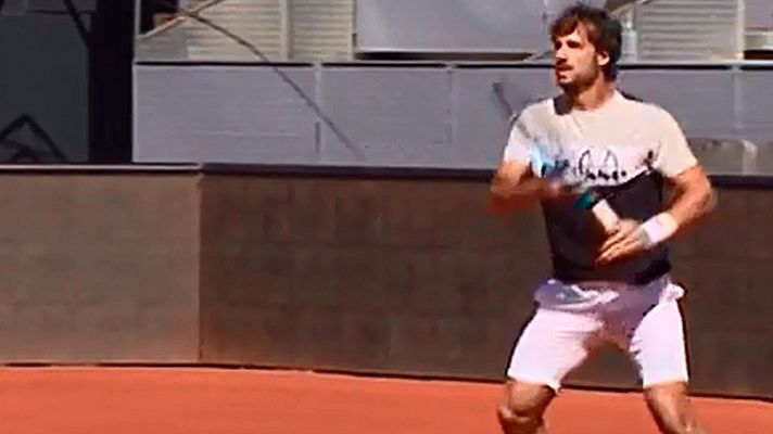 Telediario 1 - Feliciano y Verdasco ya se entrenan en Madrid