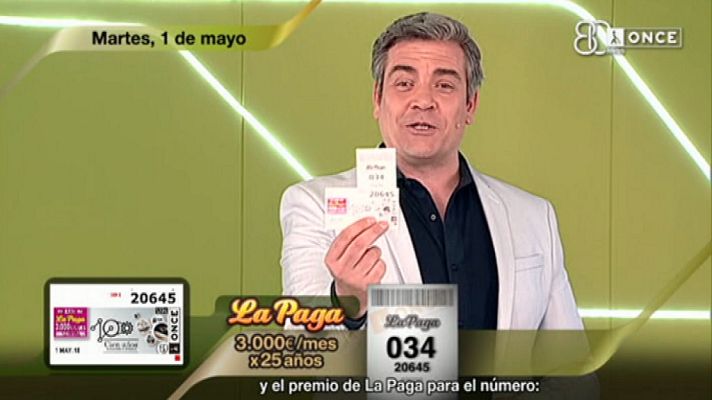 Sorteos ONCE - Sorteo ONCE - 01/05/18