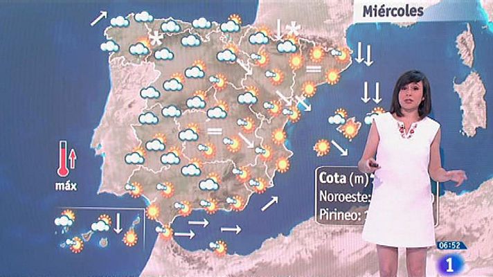 El tiempo - Este miércoles, el cielo estará nuboso y habrá temperaturas en ascenso