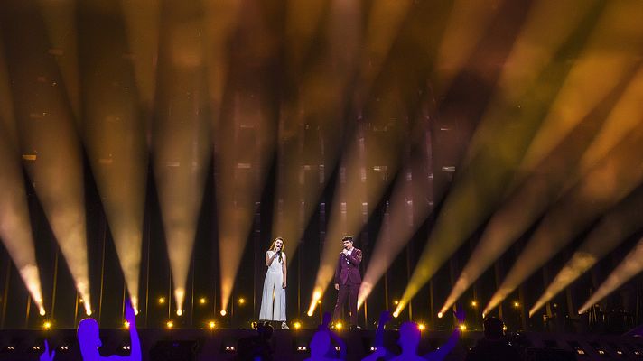 Eurovisión - Fragmento del primer ensayo de Amaia y Alfred