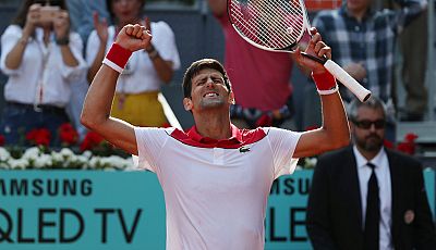 Djokovic se muestra agradecido al público de Madrid tras su victoria ante Nishikori
