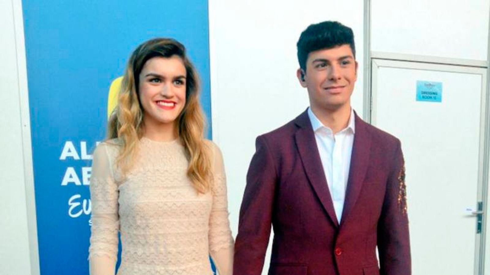 España Directo - Amaia y Alfred, antes del ensayo general de la primera semifinal de Eurovisión