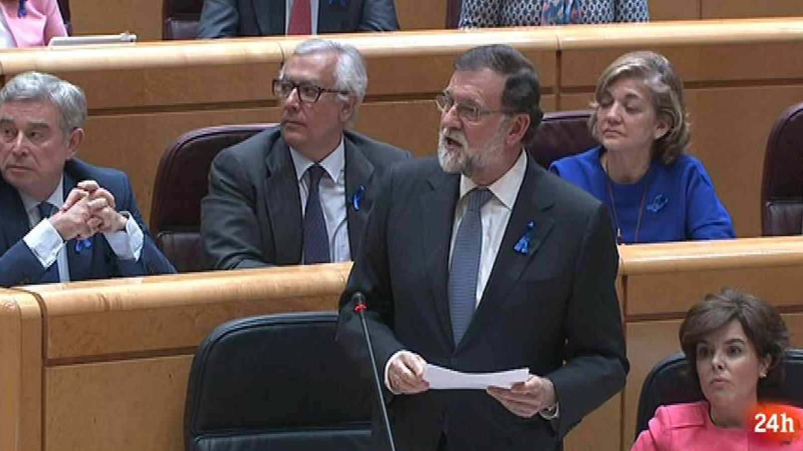 Senado - Rajoy defiende el sistema judicial español porque es "garantía de derecho y libertades - Informativo 24h | Ver