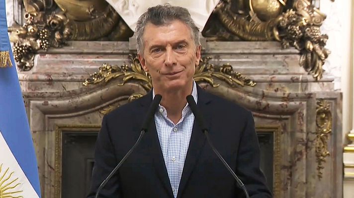Telediario 1 - Argentina pide "apoyo" financiero al FMI ante el desplome del peso