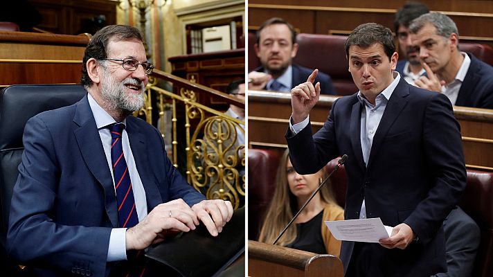 Especiales informativos - Rivera pide que recurra el voto delegado de Puigdemont a Rajoy, que lo descarta alegando que no puede hacerlo