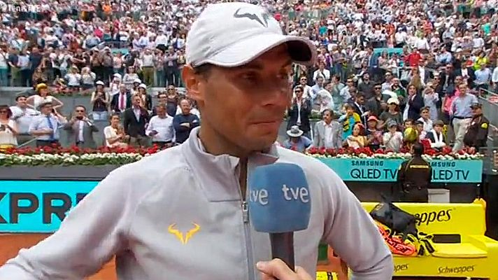 Madrid Open de Tenis - Madrid Open 2018. Nadal: "He jugado muy completo en todos los aspectos"