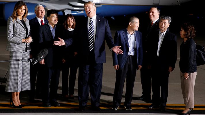 Los desayunos - Trump recibe a los tres estadounidenses liberados por Corea del Norte