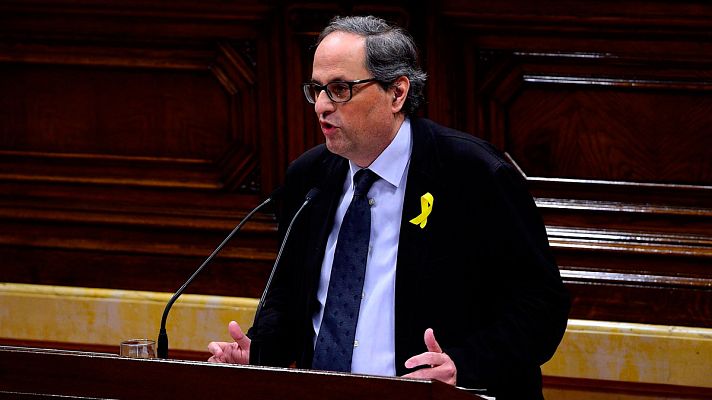 Telediario 1 - Puigdemont elige a Quim Torra como candidato a la Generalitat