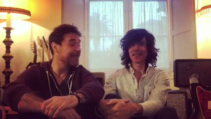  - Juan y David, miembros del grupo El sueño de Morfeo, que representó a España en Malmö (Suecia) en 2013