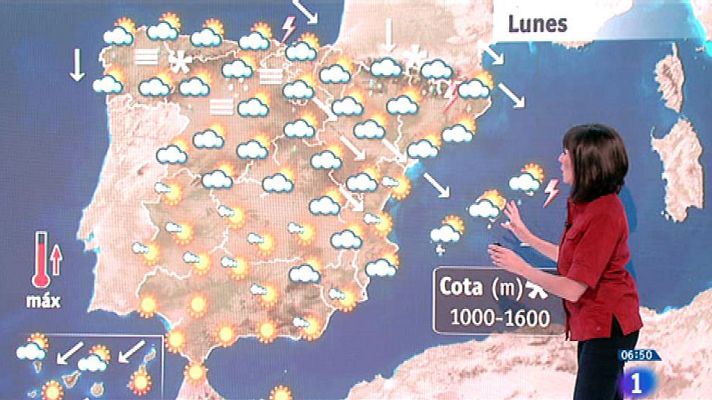 El tiempo - Este lunes habrá lluvia en Galicia, Cantabria y Navarra y poco nuboso resto del país