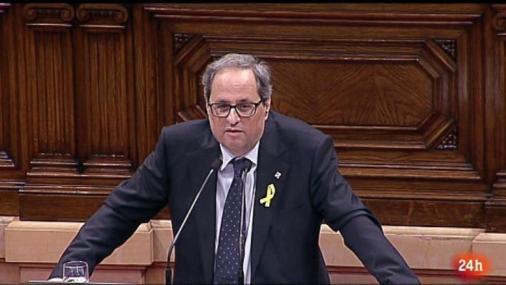 Parlamento - Sesión de investidura de Quim Torra