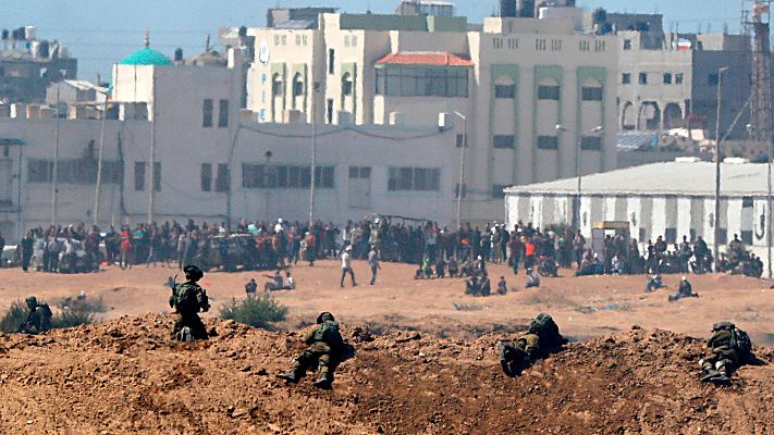Telediario 1 - Más de medio centenar de muertos en las protestas de Gaza por los disparos israelíes