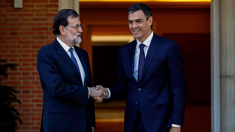 Rajoy y Sánchez acuerdan actuar contra cualquier estructura  política que promueva Torra contraria a la Constitución