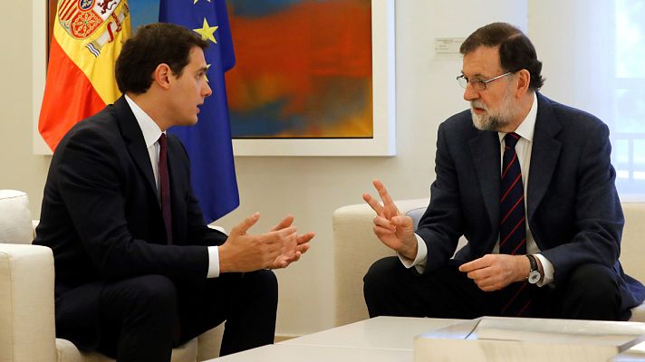 Telediario 1 - Rivera pide a Rajoy "extender" el artículo 155 para controlar las finanzas, los medios públicos y los Mossos
