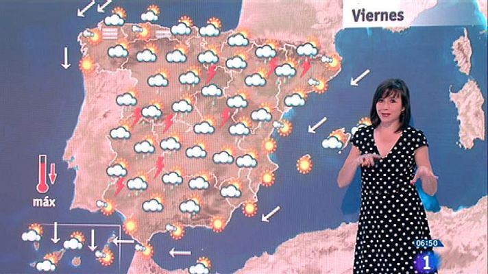 El tiempo - Este viernes habrá lluvias fuertes en Extremadura y sistemas Central e Ibérico