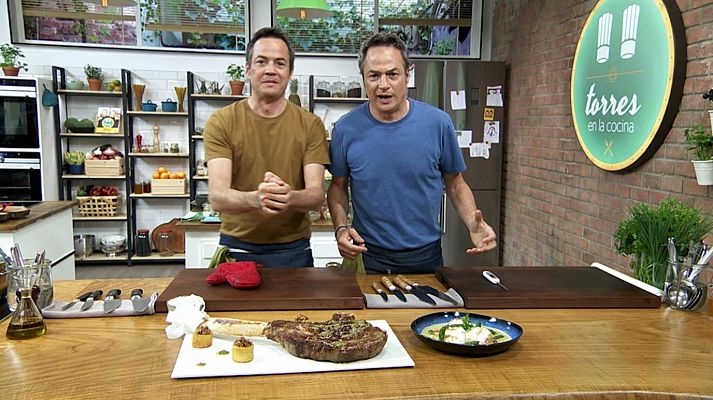 Torres en la cocina - Mozzarella rellena y tomahawk